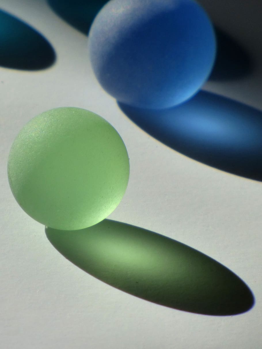 marbles, crystal balls, colors, shadow, decoration, glass, balls, green color, multi colored, ball