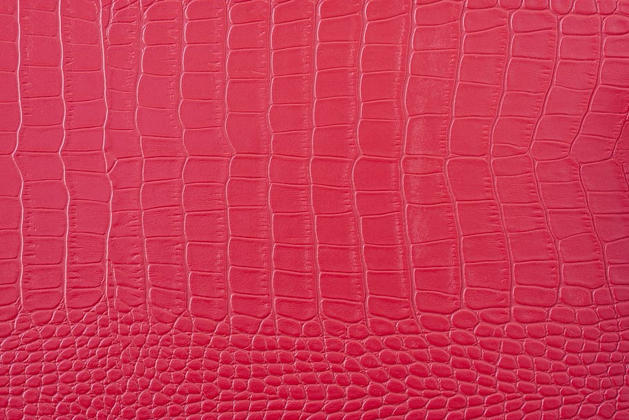 ピンクの革の表面, 赤, 肌, テクスチャ, パターン, バッグ, デザイン, 縫製, 誰も, ヘビ