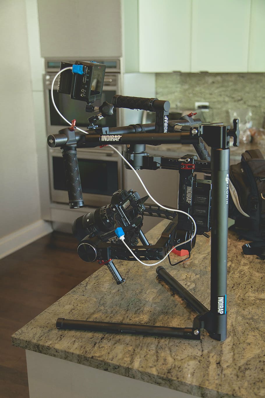 dji, ronin, stabilizer, camera, a7s, 3-axis, gimbal, videography, cinematography, kitchen