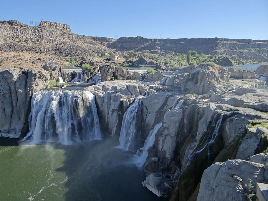 Водопад запада. Айдахо штат панорама. Twin Falls Idaho. Пост-Фоллс Айдахо. Idaho Falls где это.