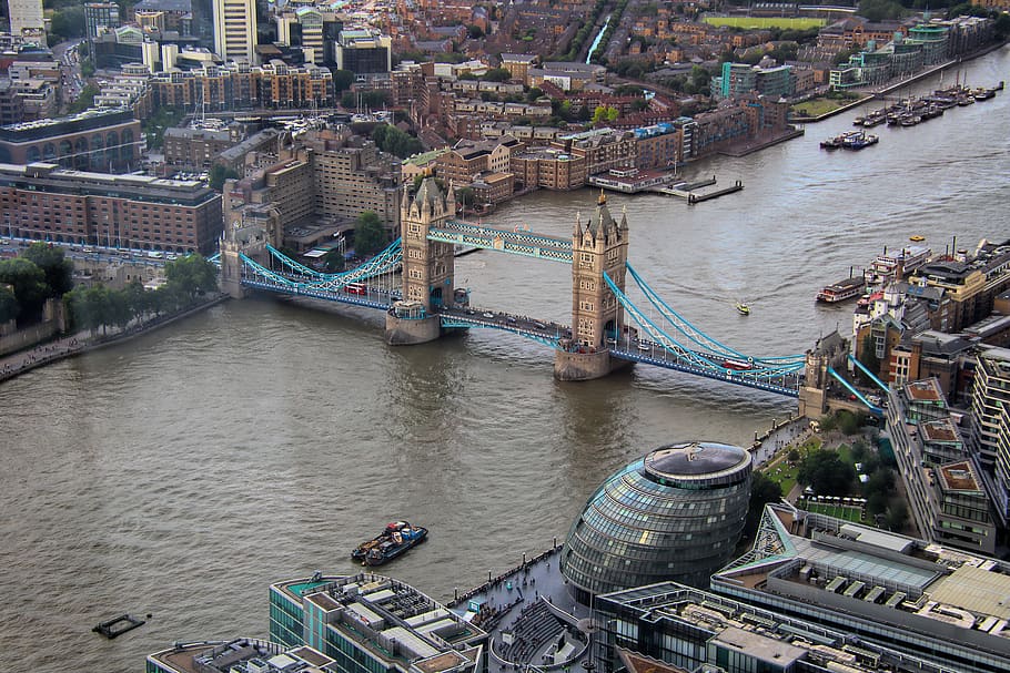 beling, london, tengara, pencakar langit, inggris, perjalanan, atraksi, sungai, thames, jembatan