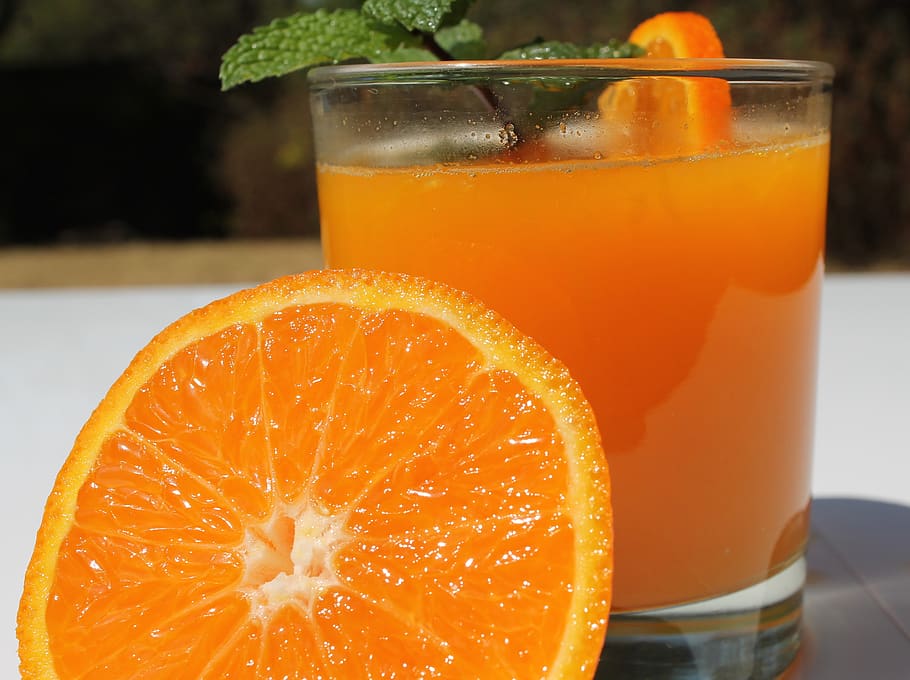 orange juice, vitamin c, fresh, glass, fruit, sweet, beverage, drink, antioxidant, food and drink
