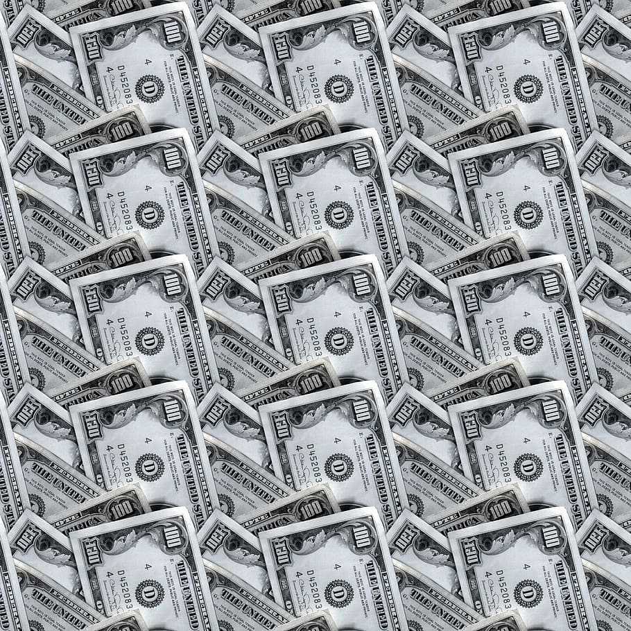 100 u.s, u.s., dollar banknote lot, tile, pattern, design, texture, seamless, repeat, retro