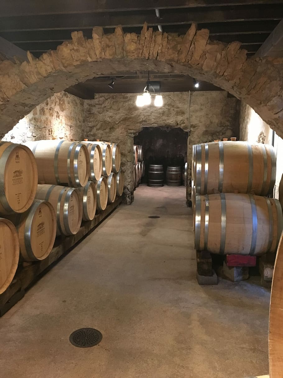 Wine Barrels, Winery, Liquor, wine, cellar, wine cellar, wine cask, winemaking, barrel, alcohol