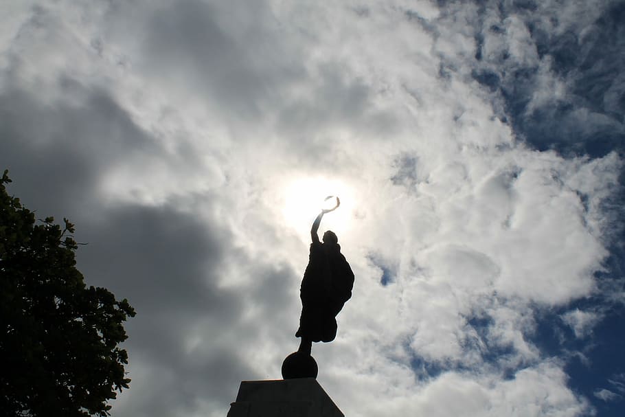 sun, san juan, puerto rico, Statue, under the sun, San Juan, Puerto Rico, clouds, photos, public domain, sky
