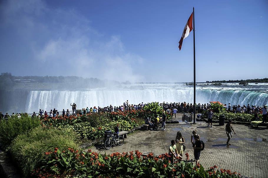 niagara, falls, view, elementz restaurant, Niagara Falls, Restaurant, Ontario, Canada, canadian, flag