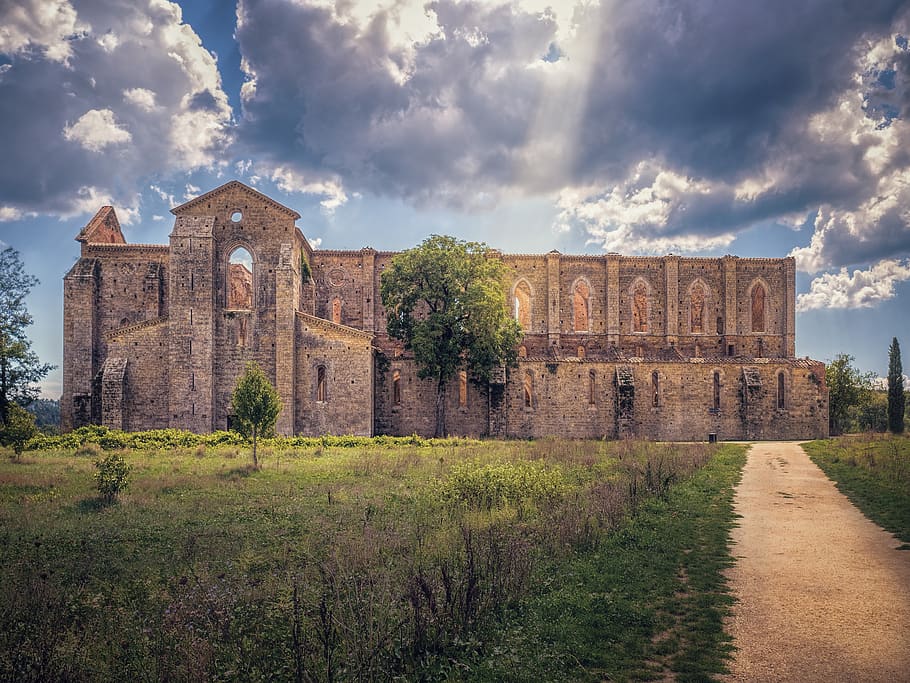 church, ruin, architecture, building, old, abbey, historical, history, religion, italy