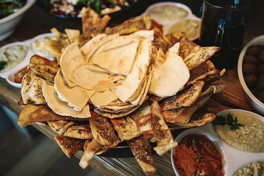 Mesa, Comida libanesa, comida, almoço, refeição, festa, libanesa, árabe, turca, hummus