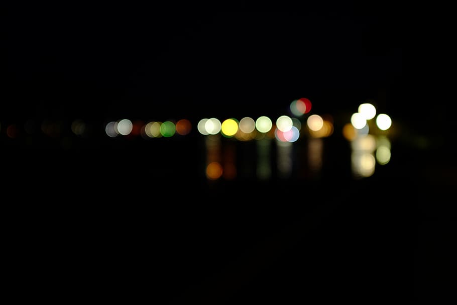 untitled, dark, black, lights, bokeh, night, defocused, abstract, backgrounds, cityscape