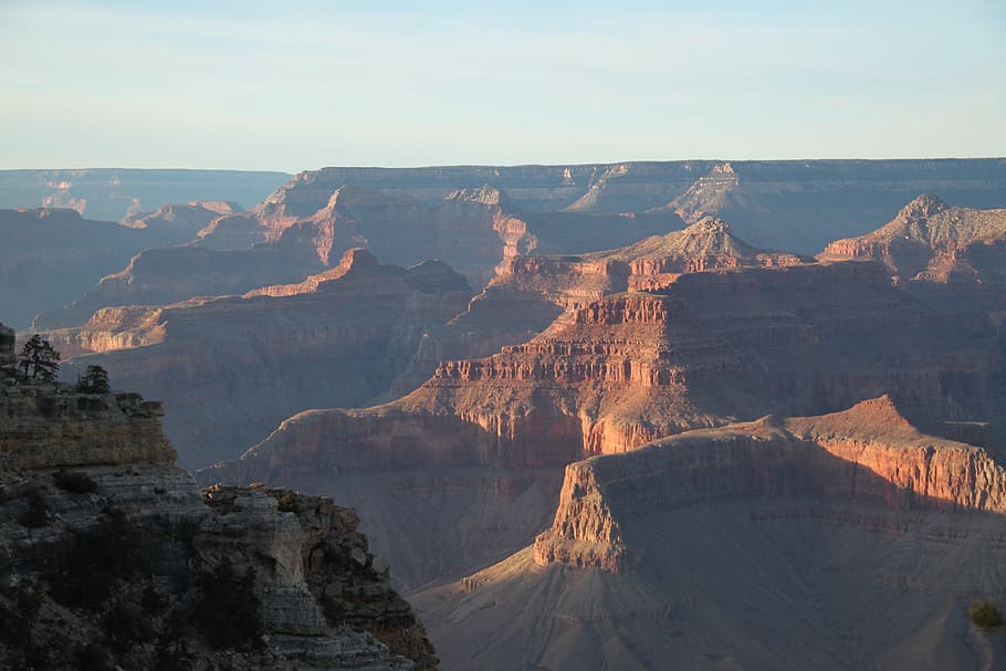 layar lebar, pemandangan, gunung, perjalanan, tidak ada orang, Amerika, penggunaan, Amerika Serikat, arizona, Grand Canyon