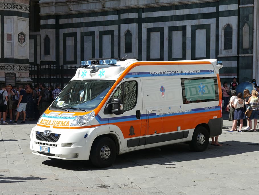 Ambulance, Emergency Services, Italy, emergency, paramedic, medical, help, rescue, service, healthcare