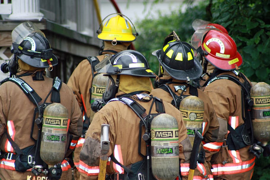 fire, firetruck, lincoln, nebraska, firemen, helmet, headwear, protection, safety, security
