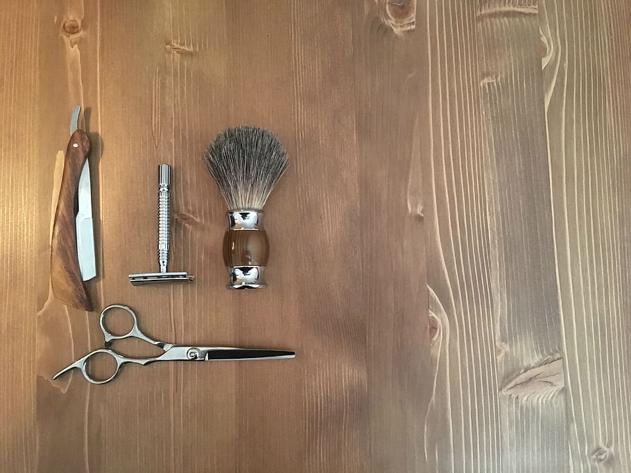 wood, wooden, desktop, handle, wall, barbershop, barber, wood - material, indoors, table
