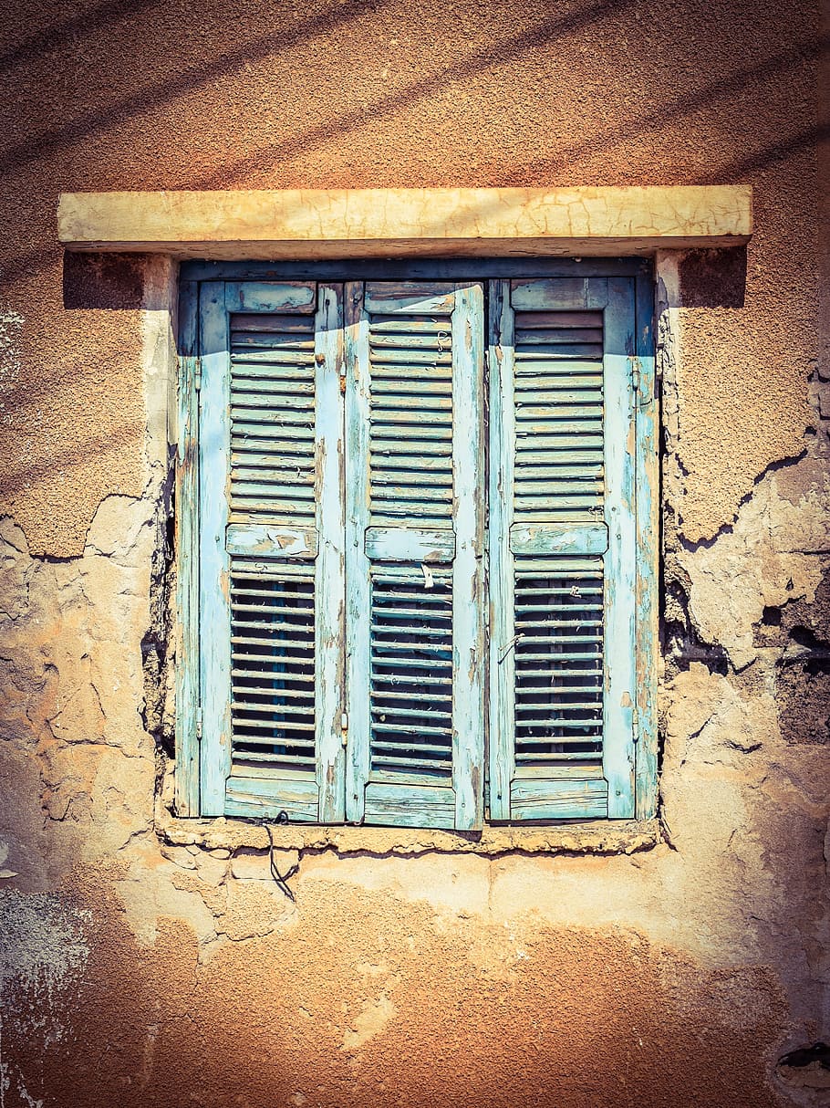 ventana, de madera, viejo, desgastado, dañado, decaimiento, arquitectura, estructura construida, exterior del edificio, edificio