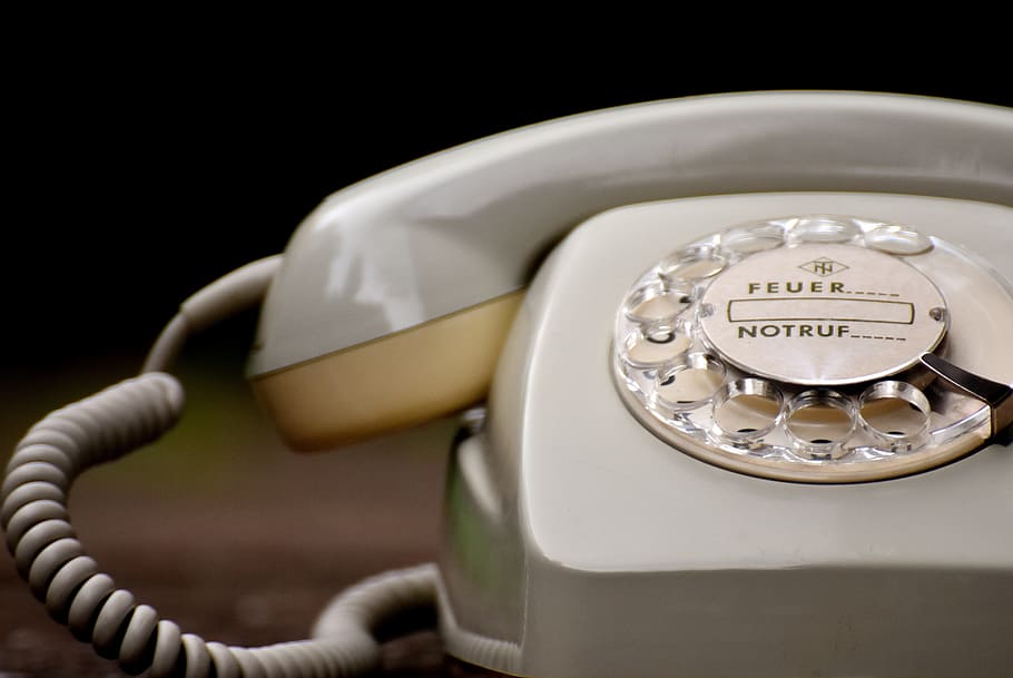 telepon lama, 60-an, 70-an, abu-abu, dial, posting, telepon, handset telepon, lama, penerima telepon