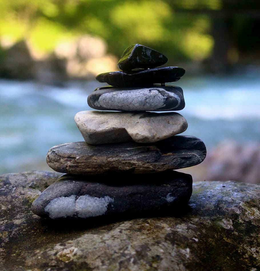 gray, black, stones, black stones, massage, balance, relax, bless you ...