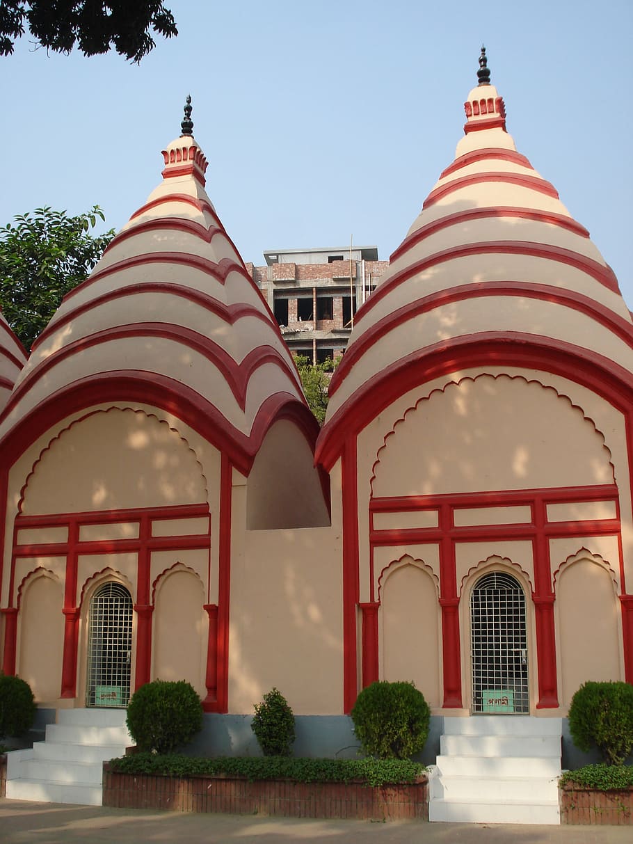 Templo nacional de dhakeshwari, templo hindú, diosa de dhaka, arquitectura, dhaka, asia, exterior del edificio, estructura construida, edificio, arco
