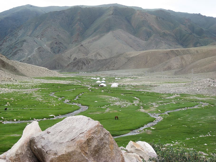 モンゴル, アルタイ, パオ, 山, 自然, 風景, 日, 静かなシーン, 風景-自然, 自然の美しさ