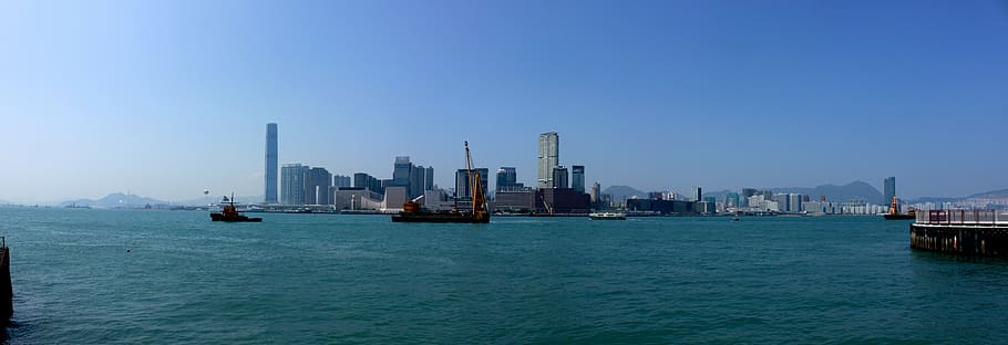 the kowloon peninsula, victoria london, cityscape, urban Skyline, skyscraper, asia, architecture, hong Kong, urban Scene, famous Place