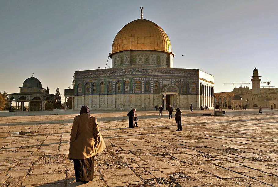mesquita, jerusalém, islamismo, arquitetura, sagrado, cúpula, islâmica, antiga, exterior do edifício, estrutura construída