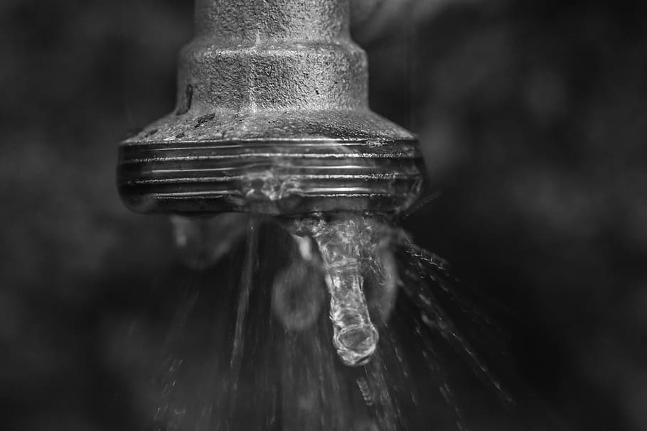 water faucet, water drop, faucet, drop, metal, close-up, water, focus on foreground, nature, wet