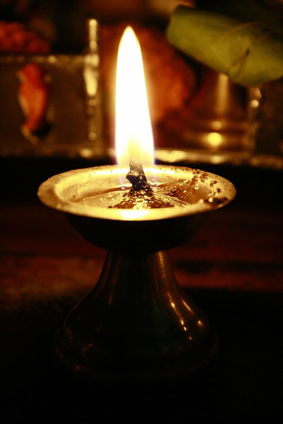 lámpara de aceite, luz, religioso, tradición, india, religión, cultura, hindú, llama, hinduismo
