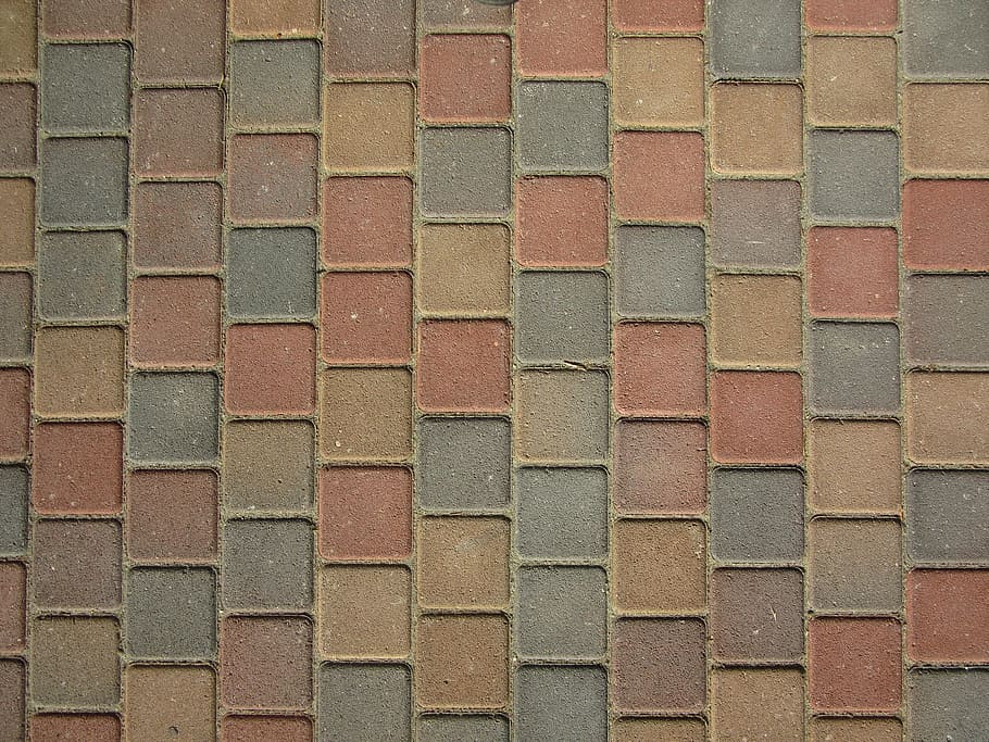 paving stones, colorful, patch, stones, texture, squares, regularly, pattern, full frame, backgrounds