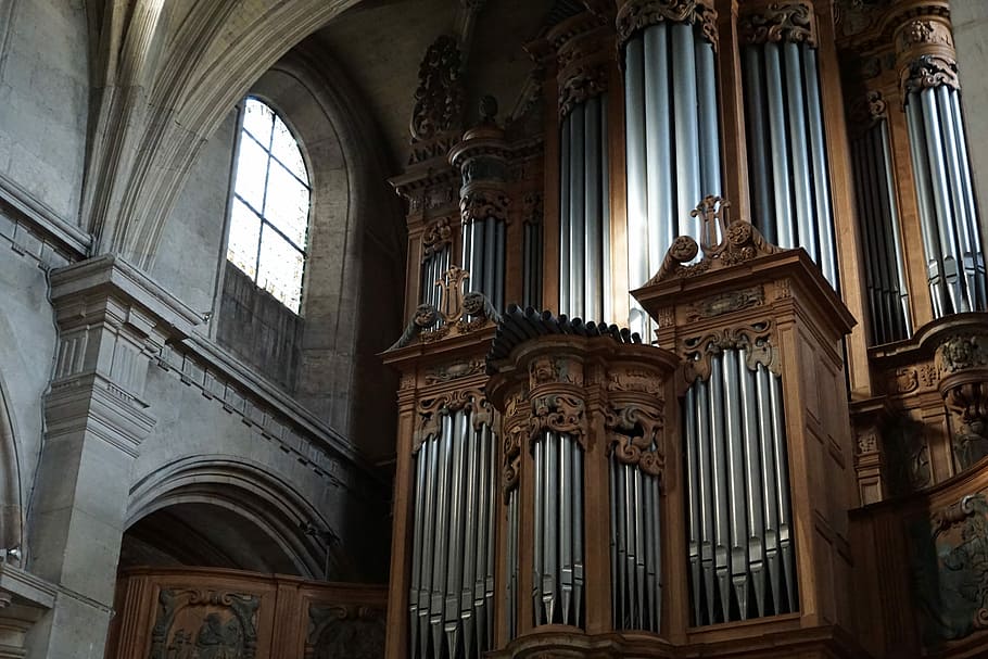Le Havre, Church, France, Organ, faith, pipe organ, history, architecture, musical instrument, architectural column
