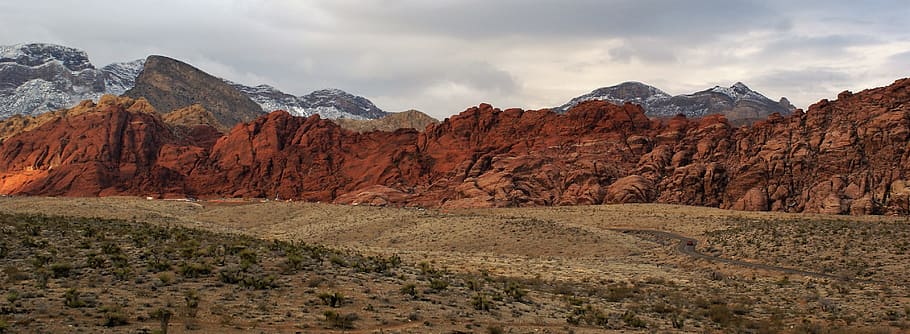 red rock, mountains, panorama, red, rock, landscape, nature, scenic, park, cliff