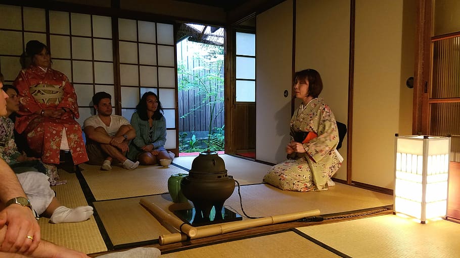 japón, té, tradicional, ceremonia, cultura, oriental, mesa, kimono, cultura japonesa, ciudad de kyoto