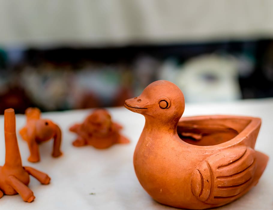 Ceramic, Handicraft, Craftsman, Skill, handicrafts, crafted, handicraft work, men at work, duck, focus on foreground