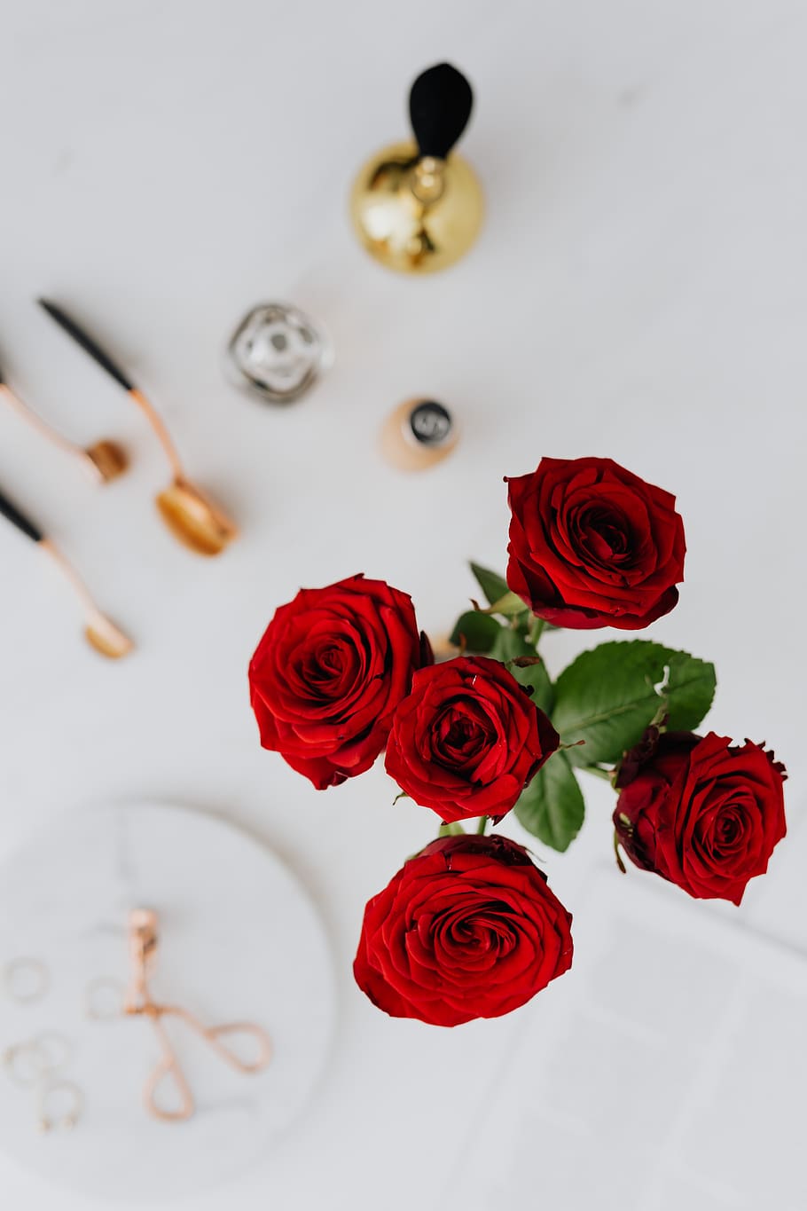 mawar, perhiasan, keindahan, accesories, mawar mawar merah, emas, keemasan, penting, marmer, marmer putih