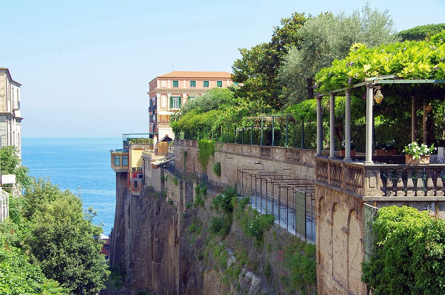 Italy, Sorrento, Panorama, Hotel, Palace, hotel, palace, luxury, sun, mediterranean, mediterranean sea