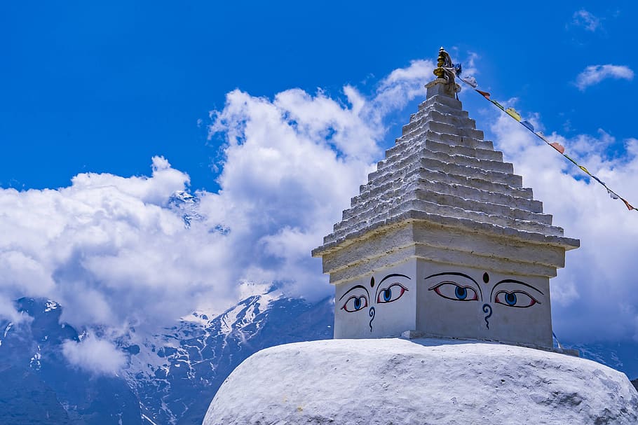 stupa, buddhism, nepal, religion, faith, architecture, tibetan, temple, culture, travel