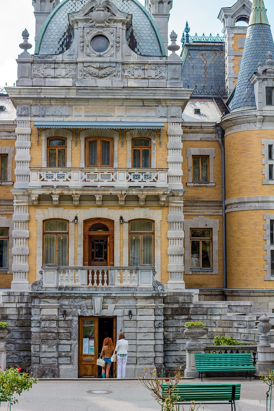 massandra, crimea, russia, ukraine, old, yalta, palace, homestead, estate, architecture