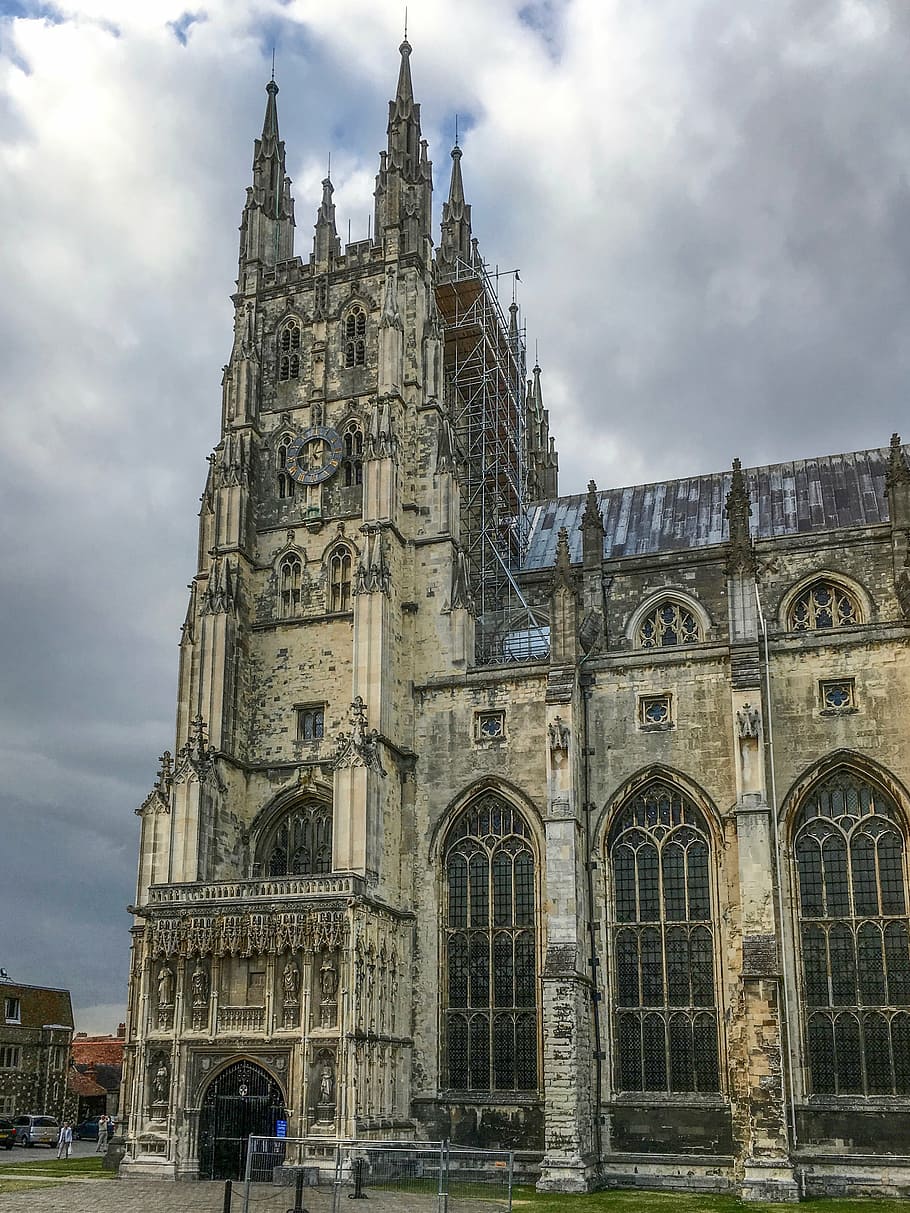 cathedral, canterbury, vierungsturm, world heritage, unesco, cathedral of christianity, gothic, places of interest, church, england
