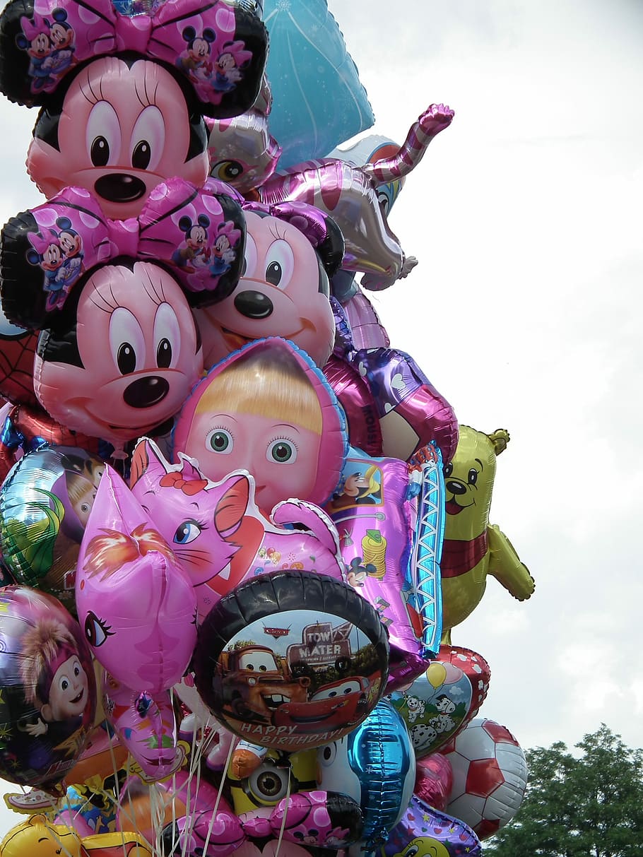 Balloons, Balloon, Fair, Birthday, festival, fun, inflatable, air, colorful, amusement park