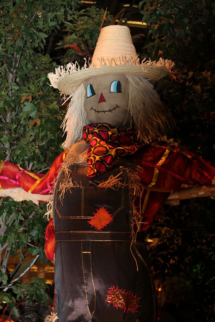 Scarecrow, Straw, Hat, Halloween, Scary, straw, hat, scare, dressed, stuffed, evil