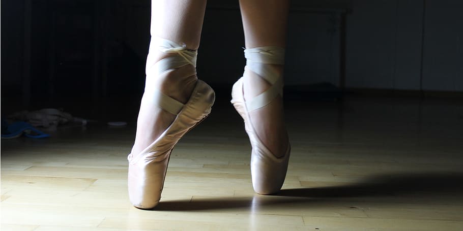 foto, bailarina, pés, mulher, dança, balé, Pés de balé, sapatos de balé, sapatos, fêmea