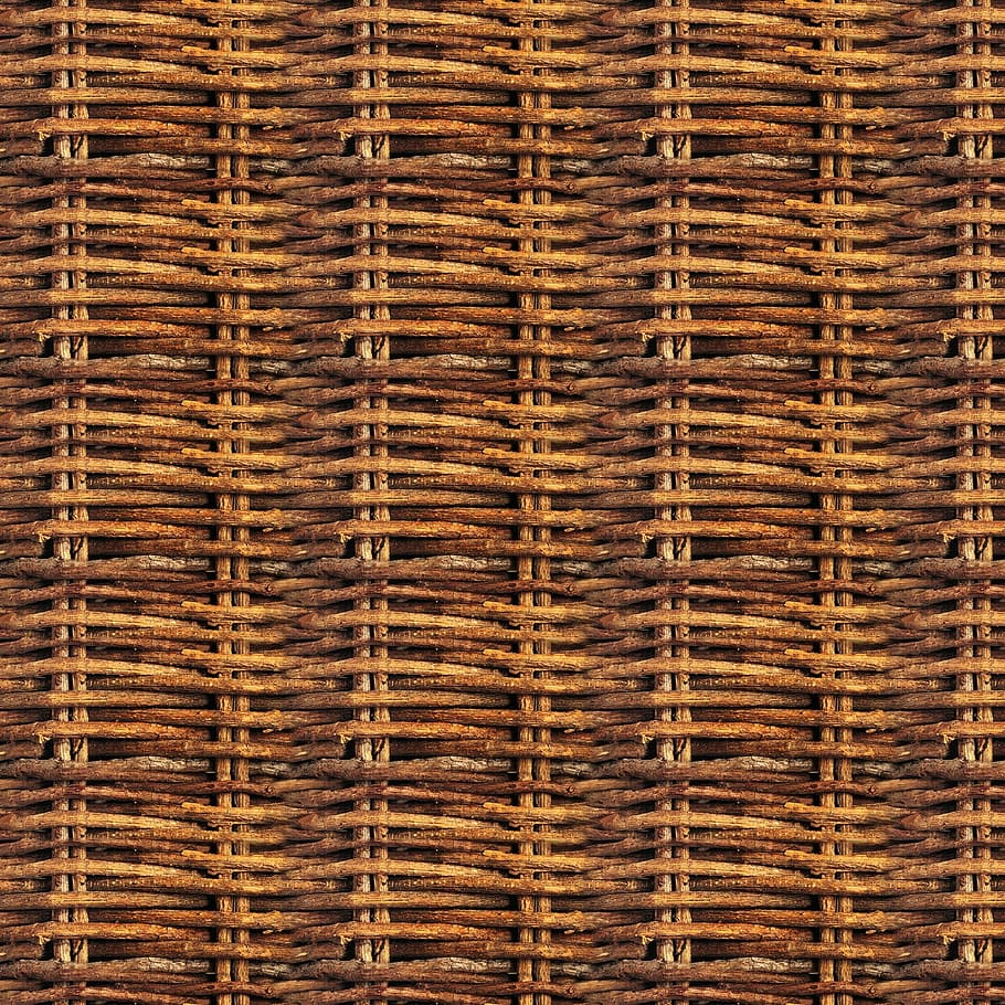 枝編み細工の茶色のフレーム, タイル, パターン, デザイン, テクスチャ, シームレス, 繰り返し, 装飾, シームレスパターン, 木材