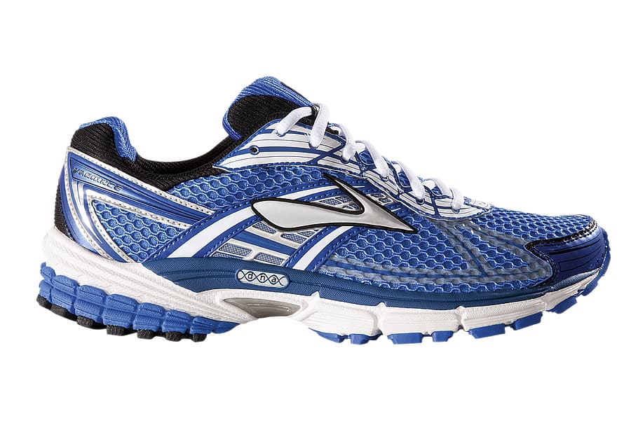 unpaired, blue, silver brooks, running, shoe, running shoes, running shoe, brooks, highly functional, run