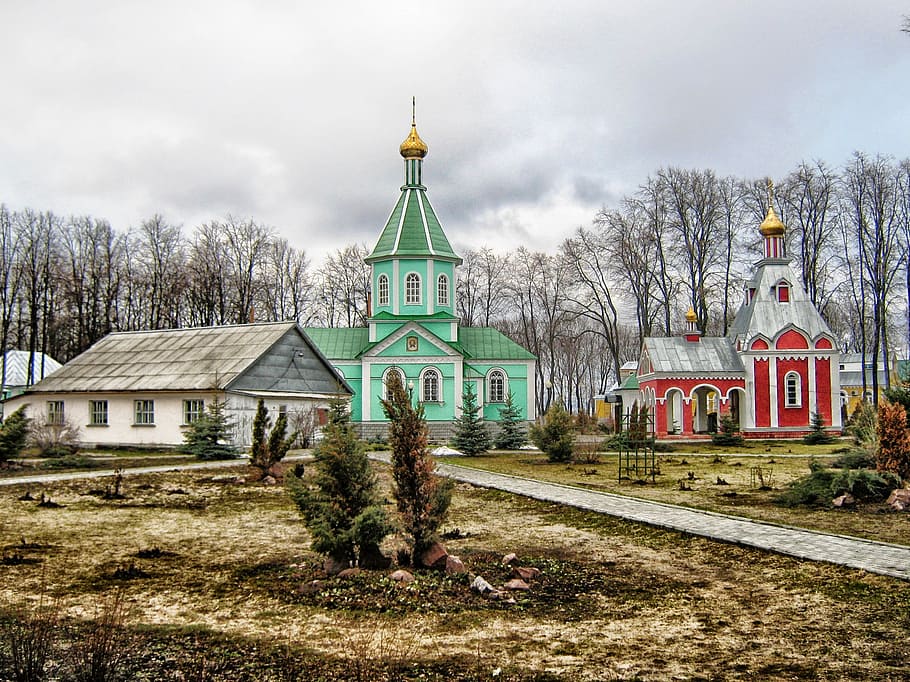 voronezh, russia, monastery, buildings, church, religion, faith, architecture, landscape, scenic