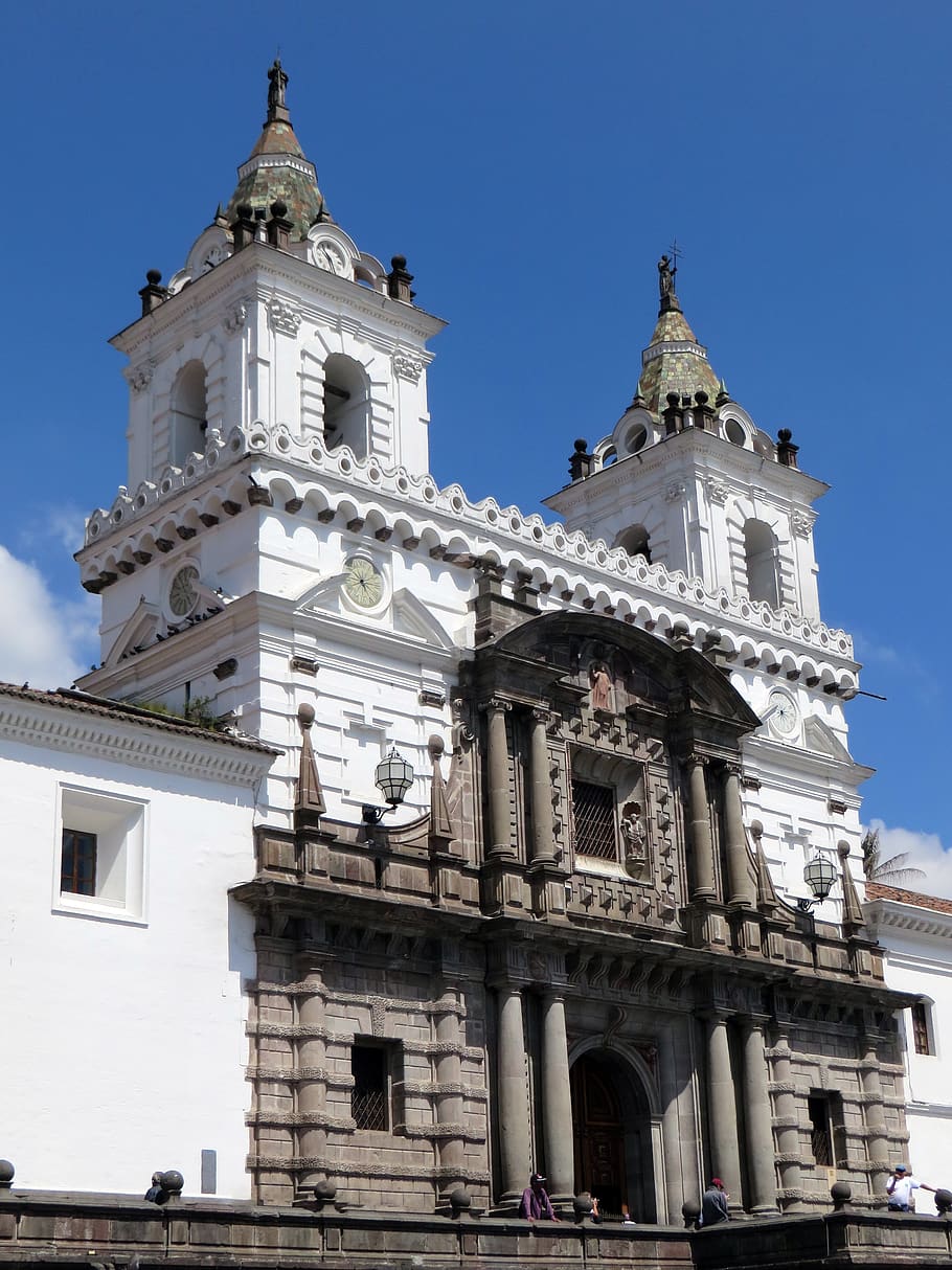 ecuador, quito, church, catholic, monument, architecture, building exterior, built structure, low angle view, building