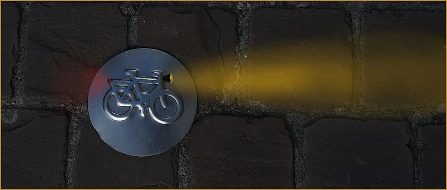 desktop background, no person, color, close, abstract, bicycle, pattern, yellow, sign, communication