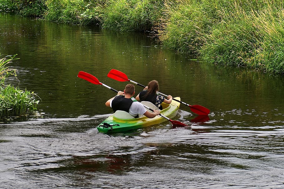 kayak, para, boat, water, lake, kayaks, rowing, summer, nature, sport