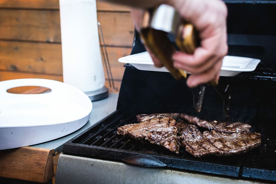 beef steaks barbeque, Beef, steaks, barbeque, cooking, grilling, hands, meat, outside, paleo | Pxfuel