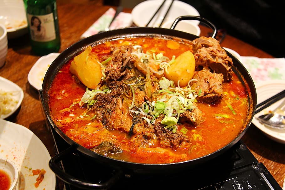 bowl of ramen, delicious, korean, food, dinner, hot, spicy, chilli, curry, potato