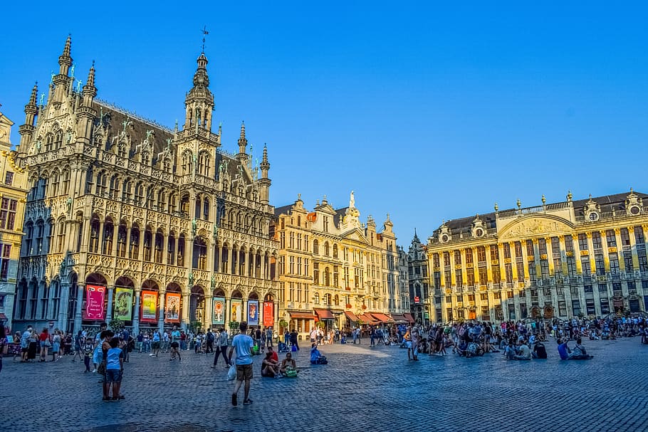 belgium, brussels, grand place, buildings, architecture, europe, city, belgian, square, travel
