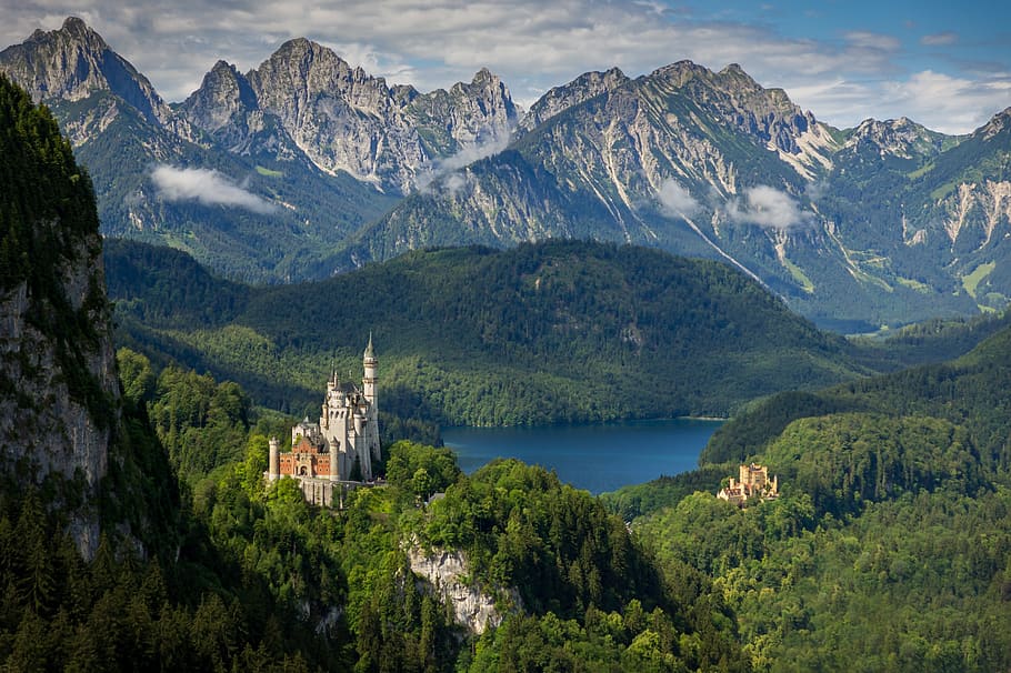 kristin, bavaria, germany, castle, architecture, landmark, füssen, allgäu, fairy castle, historically