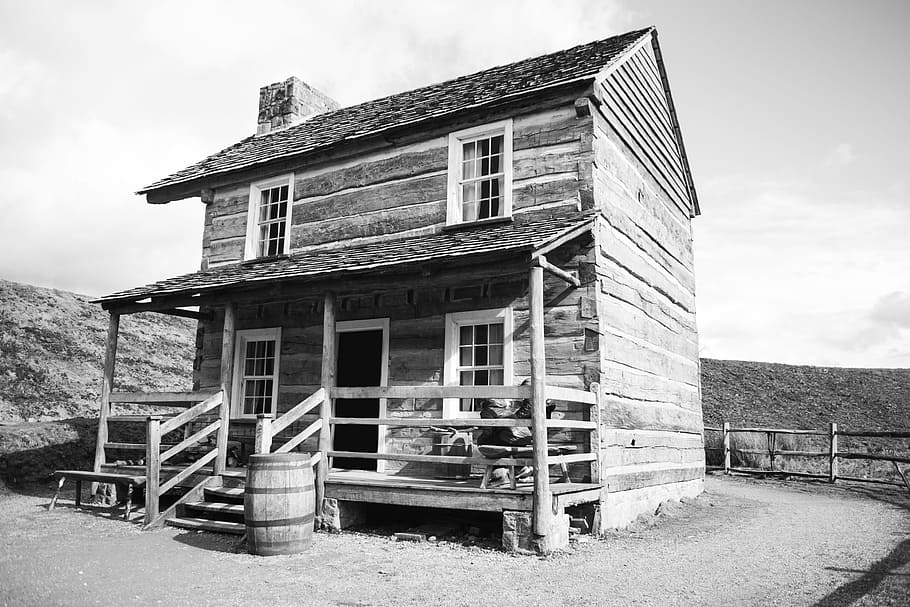 House, Scary, Spooky, Old, Haunted, Hill, abandoned, black And White, old-fashioned, obsolete